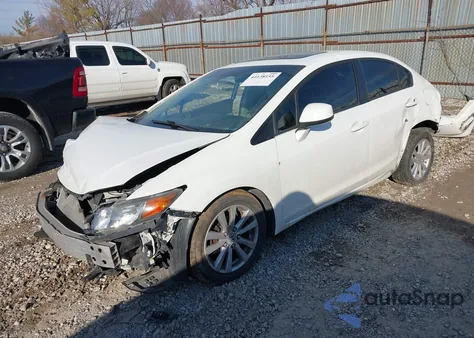 2012 Honda Civic Ex из США, поврежденный, VIN 2HGFB2F82CH524393